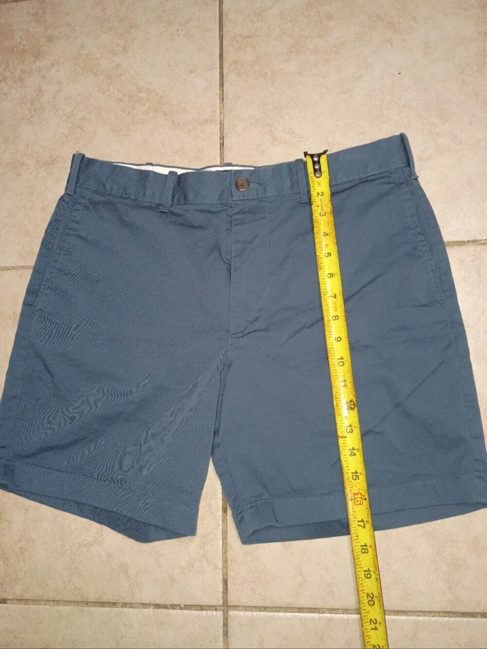 J. Crew Slate Blue Flat-Front Men's Shorts